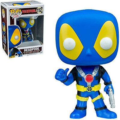 Funko Pop Marvel Deadpool - Deadpool Blue #112 Vinil 9,5 cm Oficial Funko