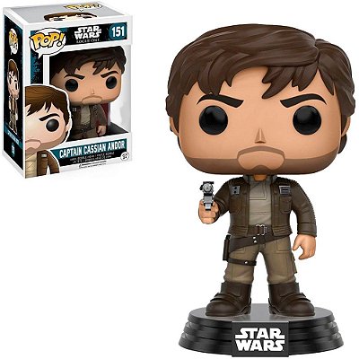 Funko Pop Star Wars Rogue Captain - Cassian Andor #151 Vinil 9,5 cm Oficial Funko