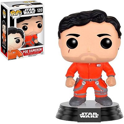 Funko Pop Star Wars Poe - Dameron Jumpsuit #120 Vinil 9,5 cm Oficial Funko