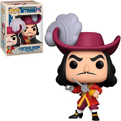 Funko Pop Disney 65Th - Captain Hook #816 Vinil 9,5 cm Oficial Funko
