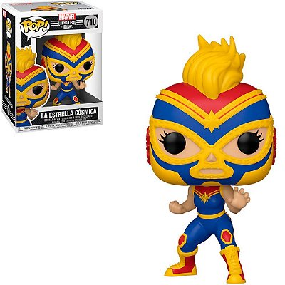 Funko Pop Marvel Lucha Libre La - Estrella Cosmica #710 Vinil 9,5 cm Oficial Funko