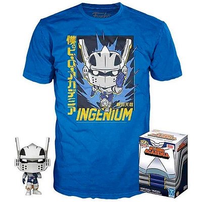 Funko Pop My Hero Academia Box Tenya Lida + - Tees Bundle #46410 Vinil 9,5 cm Oficial Funko