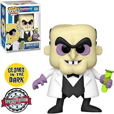 Funko Pop Underdog Simon Bar - Sinister Glow #884 Vinil 9,5 cm Oficial Funko
