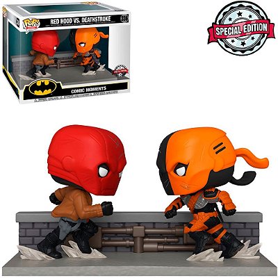Funko Pop Heroes Comic Red - Hood Vs.Deathstroke #336 Vinil 9,5 cm Oficial Funko
