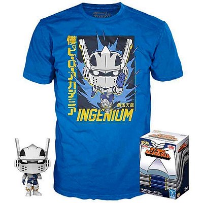 Funko Pop My Hero Academia Box Tenya Lida + - Tees Bundle #46409 Vinil 9,5 cm Oficial Funko