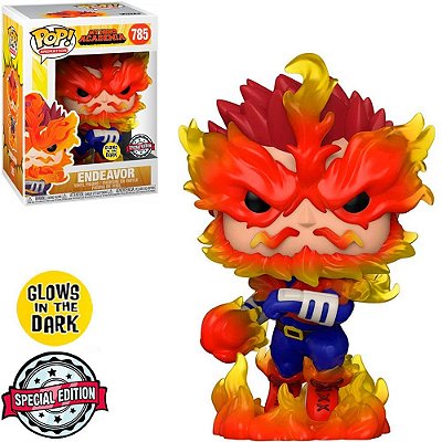 Funko Pop My Hero Academia - Endeavor Glow (Temporada 4) #785 Vinil 9,5 cm Oficial Funko