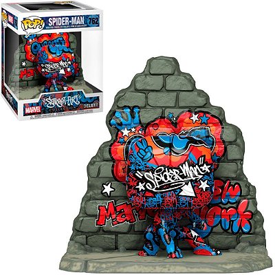Funko Pop Marvel - Spider-Man Graffiti #762 Vinil 9,5 cm Oficial Funko