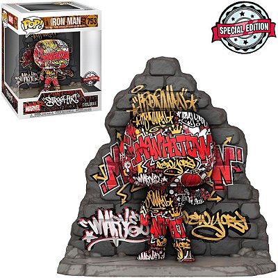 Funko Pop Marvel Iron - Man Graffiti #753 Vinil 9,5 cm Oficial Funko