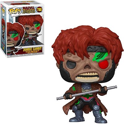 Funko Pop Marvel - Zombies Gambit #788 Vinil 9,5 cm Oficial Funko