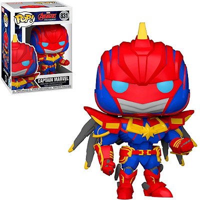Funko Pop Marvel Avengers Mech - Captain Marvel #831 Vinil 9,5 cm Oficial Funko