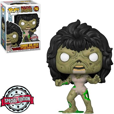 Funko Pop Marvel - Zombies She-Hulk #792 Vinil 9,5 cm Oficial Funko