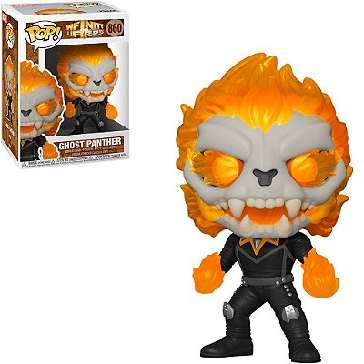Funko Pop Marvel Infinity Warps - Ghost Panther #860 Vinil 9,5 cm Oficial Funko