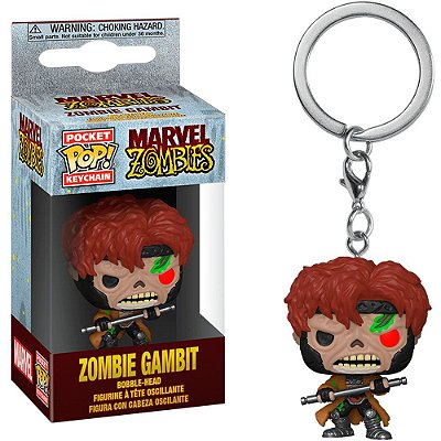 Funko Pop Keychain Marvel - Zombies Gambit #50275 Vinil 9,5 cm Oficial Funko