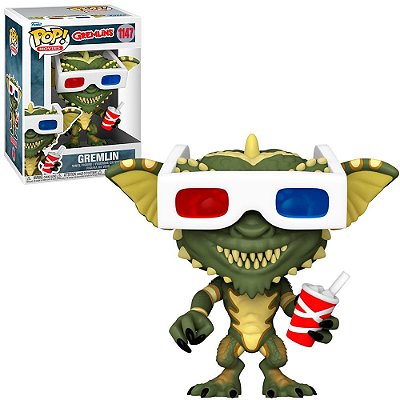 Funko Pop Gremlins Gremlin - W/3D Glasses #1147 Vinil 9,5 cm Oficial Funko