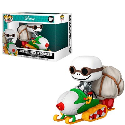 Funko Pop Disney Nbc Jack Skellington - In Snowmobile #104 Vinil 9,5 cm Oficial Funko