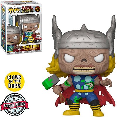 Funko Pop Marvel Zombies - Thor Glows #787 Vinil 9,5 cm Oficial Funko