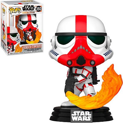 Funko Pop Star Wars Mandalorian - Incinerator Stormtrooper #350 Vinil 9,5 cm Oficial Funko