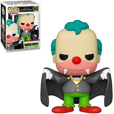Funko Pop The Simpsons Tree House Of Horror - Vampire Krusty #1030 Vinil 9,5 cm Oficial Funko