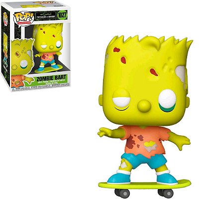 Funko Pop The Simpsons Tree House Of Horror - Bart Zombie #1027 Vinil 9,5 cm Oficial Funko