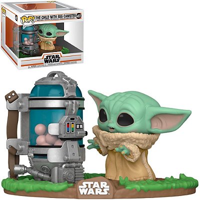 Funko Pop Star Wars Mandalorian The Child - W/Egg Canister #407 Vinil 9,5 cm Oficial Funko