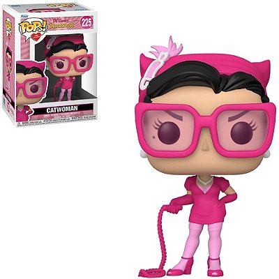 Funko Pop Heroes Breast Cancer Awareness - Bombshell Catwoman #225 Vinil 9,5 cm Oficial Funko