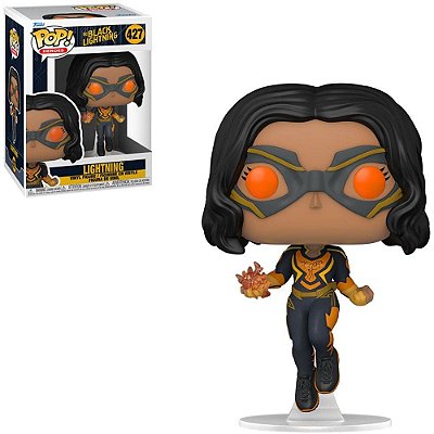 Funko Pop Heroes Black - Lightning Lightning #427 Vinil 9,5 cm Oficial Funko