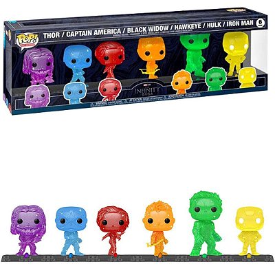Funko Pop Marvel Art Infinity Saga - 6 Pack #57619 Vinil 9,5 cm Oficial Funko