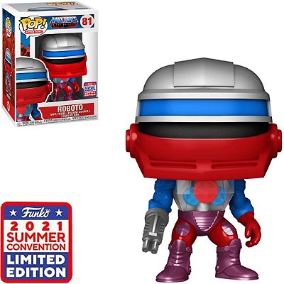 Funko Pop Tv Masters Of The - Uni.Retro Roboto #81 Vinil 9,5 cm Oficial Funko