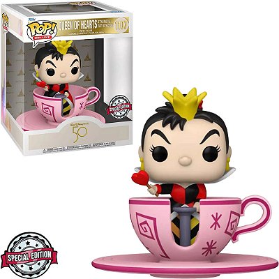 Funko Pop Disney Walt Disney World 50Th Queen Of - Hearts #1107 Vinil 9,5 cm Oficial Funko