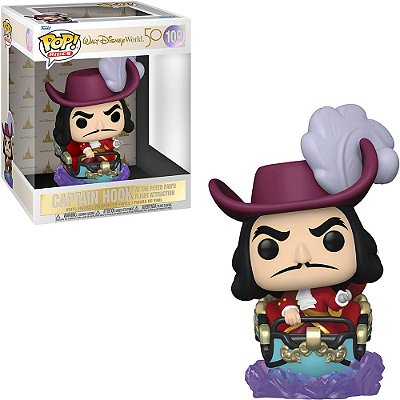 Funko Pop Disney Walt Disney World 50Th - Captain Hook #109 Vinil 9,5 cm Oficial Funko