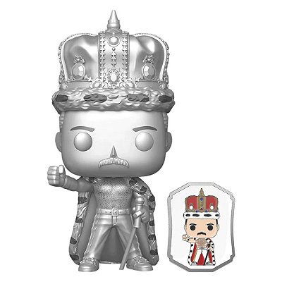 Boneco Funko Pop Rocks Queen Freddie Mercury King - 184 C/pin #184