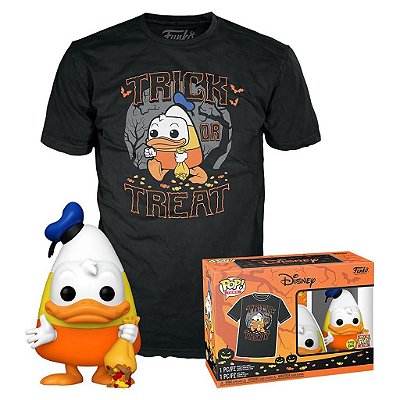 Boneco Funko Pop Disney Trick Or Treat Donald Duck + - Tess Bundle #72821