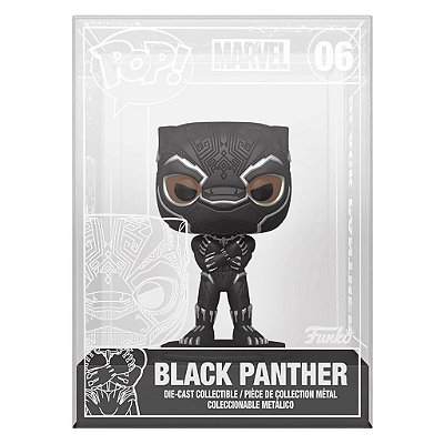 Boneco Funko Pop Marvel Black Panther Die-cast Black - Panther 06 #64869