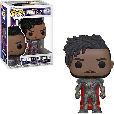 Funko Pop Marvel What Iff ? - Killmonger Infinity (Temporada 3) #969 Vinil 9,5 cm Oficial Funko