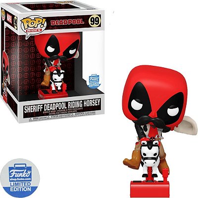 Funko Pop Marvel Deadpooldeadpool Sheriff - Riding Horsey #99 Vinil 9,5 cm Oficial Funko