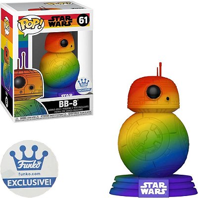 Funko Pop Star Wars - Pride Bb-8 #61 Vinil 9,5 cm Oficial Funko