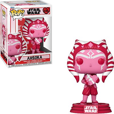 Funko Pop Star Wars - Valentines Ahsoka #496 Vinil 9,5 cm Oficial Funko