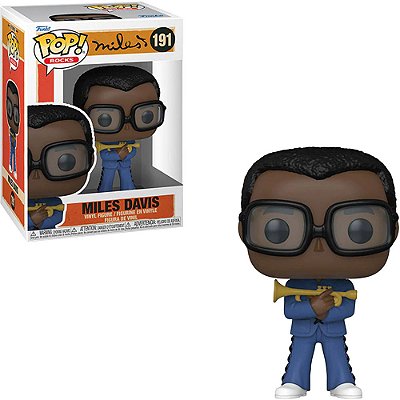 Funko Pop Rocks Miles - Miles Davis #191 Vinil 9,5 cm Oficial Funko