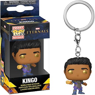 Funko Pop Keychain Marvel - Eternals Kingo #50770 Vinil 9,5 cm Oficial Funko