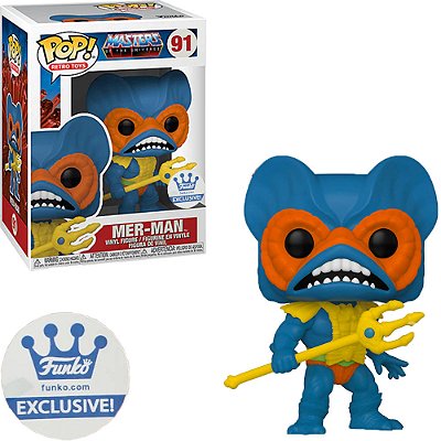 Funko Pop Tv Masters Of The - Uni.Retro Mer-Man #91 Vinil 9,5 cm Oficial Funko