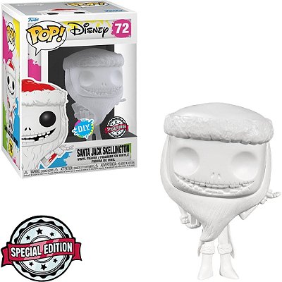 Funko Pop Disney Santa Jack - Skelling D.I.Y #72 Vinil 9,5 cm Oficial Funko