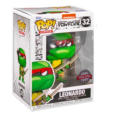 Funko Pop Turtles Ninja - 1984 Leonardo #32 Vinil 9,5 cm Oficial Funko