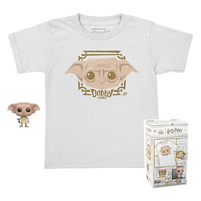 Funko Pop Pocket + Tee Harry Potter - Dobby Kids #63508 Vinil 9,5 cm Oficial Funko