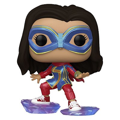 Funko Pop Marvel Ms Marvel - Ms.Marvel Stepping #1084 Vinil 9,5 cm Oficial Funko
