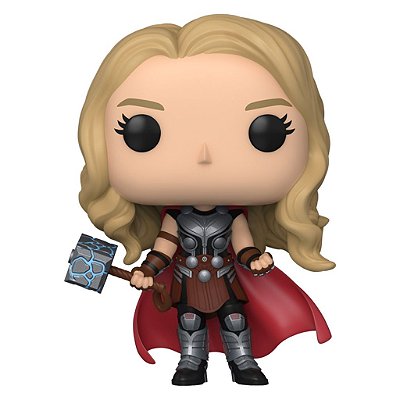Funko Pop Marvel Thor Love And Thunder Mighty - Thor W/Helmet #1076 Vinil 9,5 cm Oficial Funko