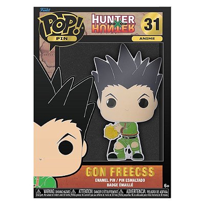 Funko Pop Pins.Hunter X Hunter - Gon Freecss #44401 Vinil 9,5 cm Oficial Funko