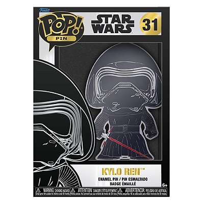 Funko Pop Pins.Star Wars - Kylo Ren #43704 Vinil 9,5 cm Oficial Funko