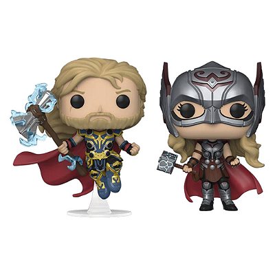 Funko Pop Marvel Thor Love And - Thunder 2Pack #63176 Vinil 9,5 cm Oficial Funko