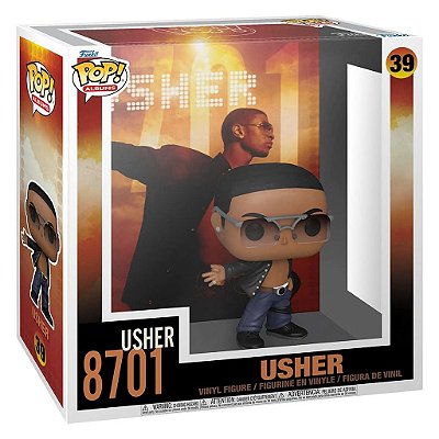 Funko Pop Rocks Albums Usher 8701 - Usher 39 #65775 Vinil 9,5 cm Oficial Funko