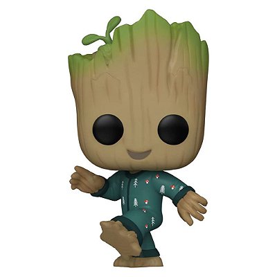 Funko Pop Marvel Iam Groot Groot In - Onesie Dancing #1192 Vinil 9,5 cm Oficial Funko